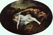 Jean-Antoine Watteau Jupiter and Antiope Spain oil painting reproduction